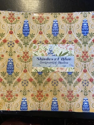 Shades Of Blue By Sentimental Studios For Moda 10” Layer Cake Rare And OOP - Image 1 of 2
