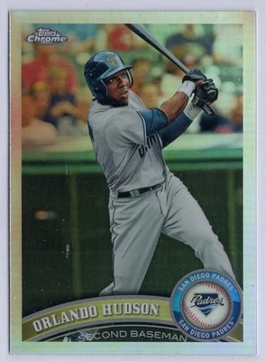 Topps Chrome Refractor #27 Orlando Hudson 2011 Foto 1 de 2