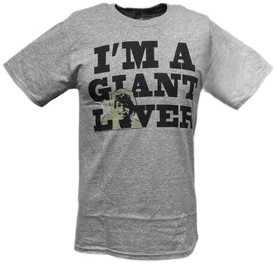 Andre the Giant I'M A GIANT LOVER Lightweight Gray Legends T-shirt New - Image 1 of 4
