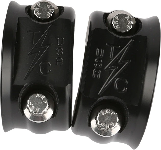 Thrashin Supply Co. Clutch/Brake Clamp Set Black #TSC-2703-1 Harley Davidson - Image 1 of 1