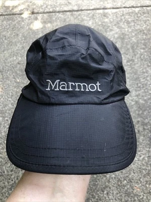 Шляпа Marmot б/у черная *пятна на купюре* Primaloft S/M унисекс кепка стирка холодной водой - Изображение 1 из 4