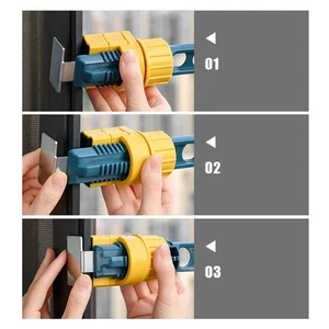 (Bleu)Linge Séchoir Cintre Innovant Portable 8 Trous Cadre De Fenêtre OB - Zdjęcie 1 z 12
