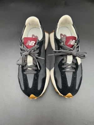 Size 6  New Balance 327 Black/ Gray With Brown Gum Bottom Sneaker Running Shoe - Image 1 of 4
