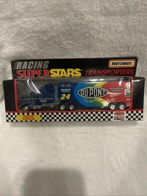 1996 Jeff Gordon #24 DuPont Racing 1/64 Matchbox Racing Super Stars Transporter - Image 1 of 4