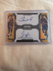 2023-24 Panini Prizm Euroleague Jan Vesely Jabari Parker Dual Auto Gold /10 - Picture 1 of 2