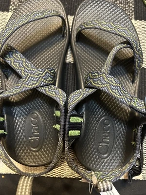Chaco Z 1 Ecotread Jóvenes Niños Talla 2 Zapato Azul Exterior Caminata Rendimiento Sandalias Foto 1 de 4