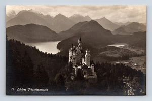 RPPC Neuschwanstein Castle Schwangau Germany Real Photo Postcard - Picture 1 of 4