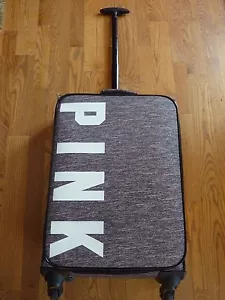 VICTORIAS SECRET PINK 20" LUGGAGE 360 WHEELIE TRAVEL CARRYON NWT NIB - Picture 1 of 7