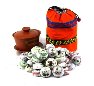 50 PC 8 Different Flavor Yunnan Pu-erh Puer tea With Gift Bag - Picture 1 of 1