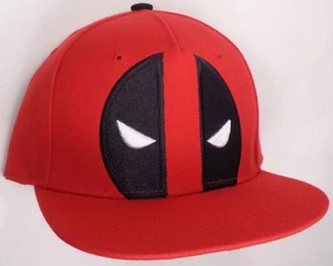 Gorra de sombrero con licencia de Marvel Comics Deadpool logotipo billete plano rojo CP - Imagen 1 de 1