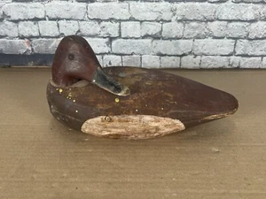 Ben SCHMIDT Redhead Sleeper Rare decoy Michigan decoy-C - Picture 1 of 9