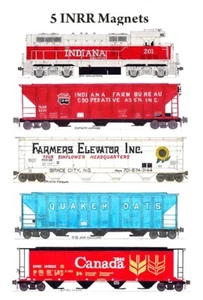 Tren de grano Indiana Rail Road 5 imanes Andy Fletcher - Imagen 1 de 1