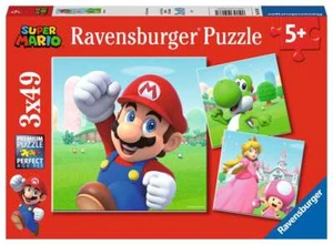 Rompecabezas Ravensburger 3 x 49 piezas Super Mario	 - Imagen 1 de 4