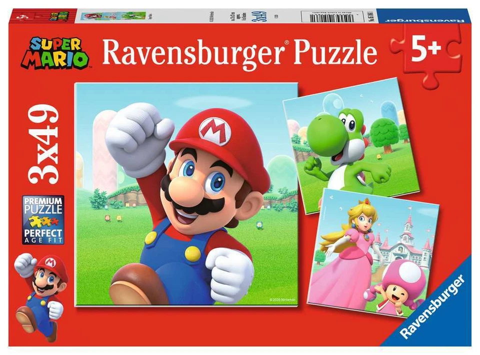 Ravensburger 3 X 49pc Puzzles Super Mario