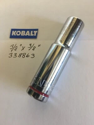 KOBALT  3/8"  x  3/8" DR  DEEP  SOCKET  6 Point  # 338863 Free Shipping - Image 1 of 3