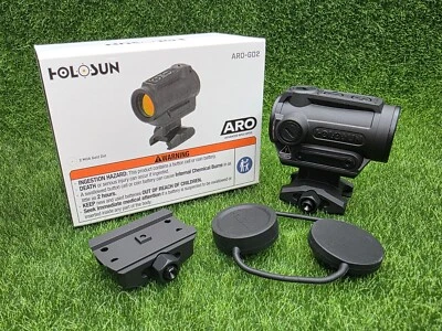 Holosun ARO Gold Dot 2-MOA Dot 22MM Reflex Optic Dot Sight, Black - ARO-GD2
