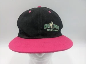 Cal Poly Mustangs Hat Adjustable Snapback Black Pink Cap Big West - Picture 1 of 11