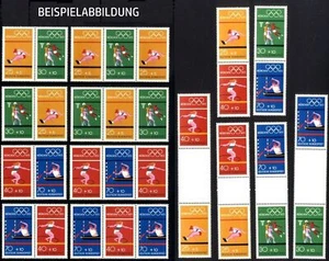 Bund Zusammendruck W30-37, S53-54, SZ1a-2b postfrisch Olympiade 1972 [OLY-ZDR - Bild 1 von 1