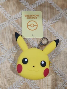 Pokemon Center Japan Silicone Mini Coin Pouch Pikachu Face - Picture 1 of 2