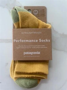 Patagonia Performance Socks Women Crew Socks M Made in USA 7-10 Buchom Green - Picture 1 of 4