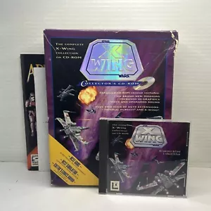 Star Wars X Wing Collectors CD Rom PC Big Box With Manual - Picture 1 of 18