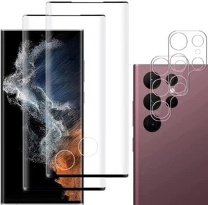 For Samsung Galaxy S25 Ultra S24 S23 S22 S21Plus Tempered Glass Screen Protector - Zdjęcie 1 z 16