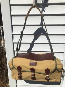 Orvis Vintage Canvas Fly Fishing Bag 3 Pocket w/ Leather Top and Straps - Picture 1 of 10