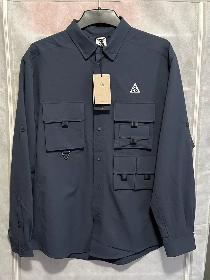 Nike ACG Devastation Trail Long Sleeve Shirt UV DriFit DN3936-437 Men’s L Large