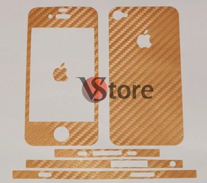 Skin Klebstoff IN Kohlenstoff Für IPHONE 4s + Schutzfilm Sie Sparen Bildschirm - Bild 1 von 1