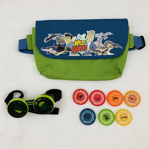 Wild Kratts Adventure Set Bag Play Night Vision Goggles Creature Power Discs Cover