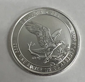 2015 $2 Canadian Bald Eagle - 1/2 oz .9999 Silver Round - Picture 1 of 7