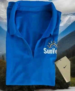 NWT Women's Nike Golf Polo Shirt Size Medium Blue - Picture 1 of 7