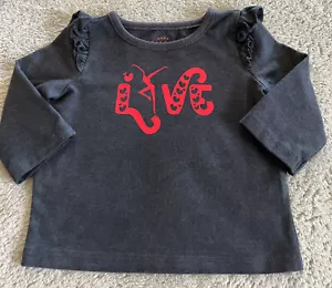 Camicia manica lunga Dave Matthews Band DMB grigio rosa amore 3-6 mesi - Foto 1 di 5