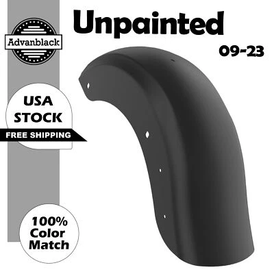 Guardabarros trasero sin pintar Holeshot picado para Harley Davidson Touring 09-23 Foto 1 de 4