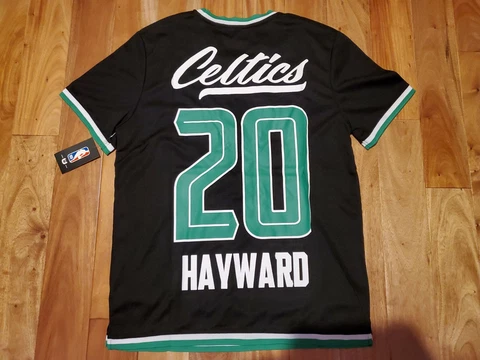 Boston Celtics Warm Up Jersey Button Mens Large Gordon Hayword Cover