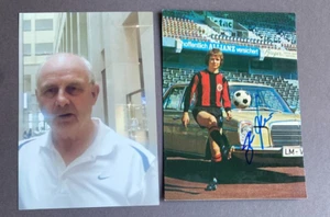 BERND HÖLZENBEIN (†2024)Weltmeister 1974 DFB signed Autogrammkarte 10x15 + Foto - Picture 1 of 3