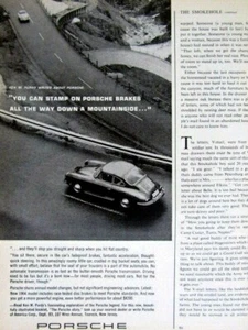 Ken W. Purdy 1964 Porsche Vintage Original Print Ad-8.5 x 11" 3/4 page - Picture 1 of 5