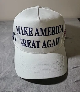 Donald J TRUMP Campaña Oficial Blanco MAGA Sombrero de Iowa! Cali-Fame - Imagen 1 de 15