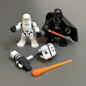 2.5" Playskool Star Wars Galaxy Heroes Darth Vader & Flametrooper Action Figure - Picture 1 of 5