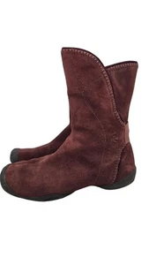 Keen Chamonix Boots Womens 11 Rust Brown Suede Leather Mid Calf Outdoors Winter - Picture 1 of 10