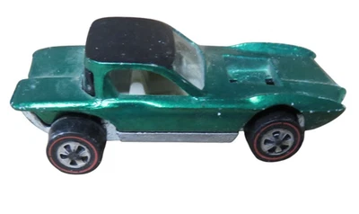 Vintage Hot Wheels Redline Python HK Green White Interior Rare 1968 Spectraflame - Image 1 of 4