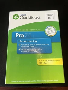 Intuit QuickBooks Pro Desktop 2016 Software - Small Business Accounting - Afbeelding 1 van 8