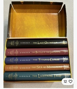 1. Auflage Percy Jackson komplette Hardcover Serie mit Geheimfach - Bild 1 von 5