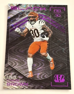 Chase Brown 2025 Panini Black Royal Parallel Card /99 !!! - Picture 1 of 1