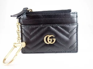 GUCCI Marmont Leder Münz Schlüsseletui schwarz - Bild 1 von 12