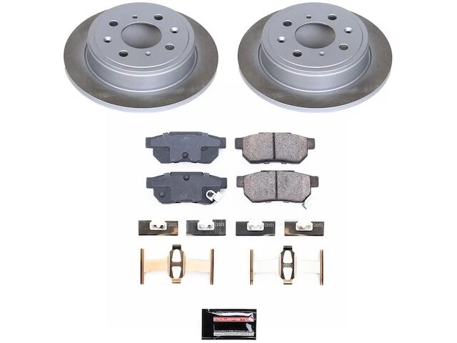 Kit de pastillas de freno trasero y rotor para Honda Prelude 1989 1990 TR928JN 1988-1991 Foto 1 de 1