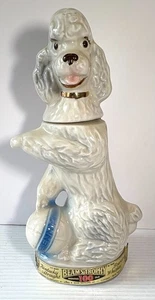 Vintage 1970 Penny the Poodle (white) Beam's Trophy decanter, Empty - Picture 1 of 3