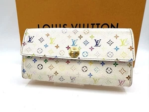Cartera Sarah Louis Vuitton M93532 Multicolor Cartera Blanca LV Auténtica - Imagen 1 de 10