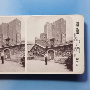 London Stereoview 3D C1900 Tower of London Martin Tower Arsenal England - Picture 1 of 3