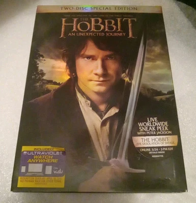The Hobbit: An Unexpected Journey (DVD, 2013, 2-Disc Set) NEW SEALED! - Image 1 of 2